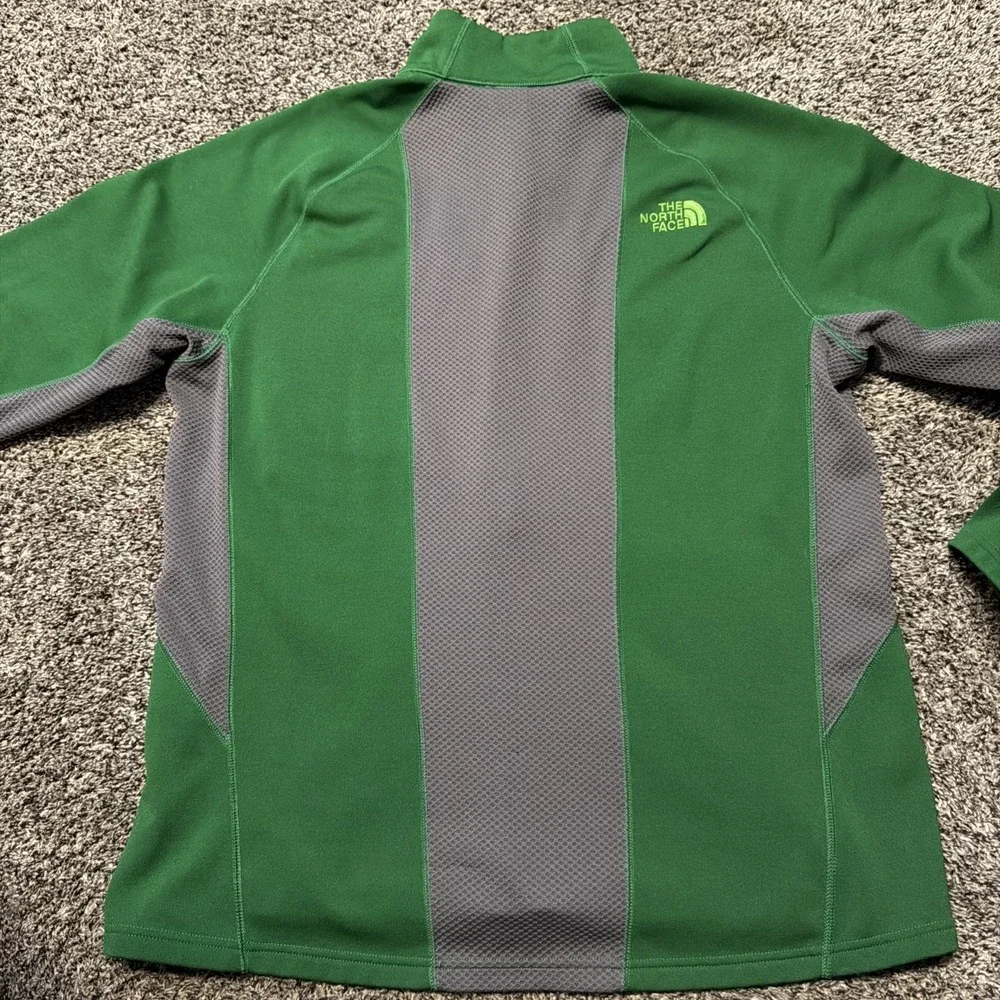 The North Face Jacket Men's XL‎ Softshell Green Fleece Lined Full Zip